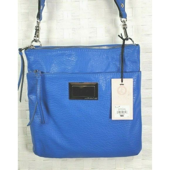 Juicy Couture Cobalt Blue Crossbody Bag Studs NWOT - Picture 1 of 10